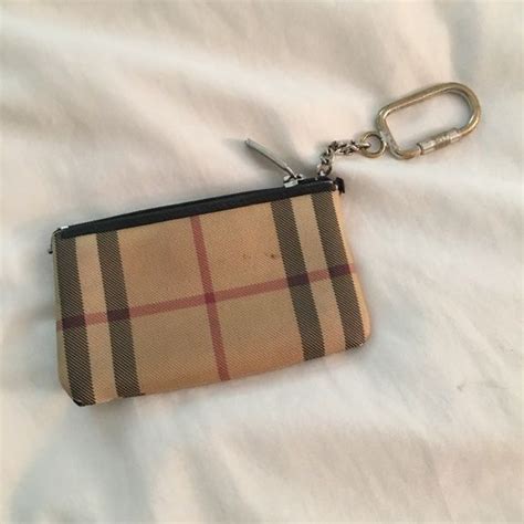 burberry knock off change purse with key ring|Burberry leather dupe.